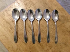 Wm Rogers Mfg. Co. AA IS Jubilee Silver Plated spoons 6 3/4" - Set Of 6