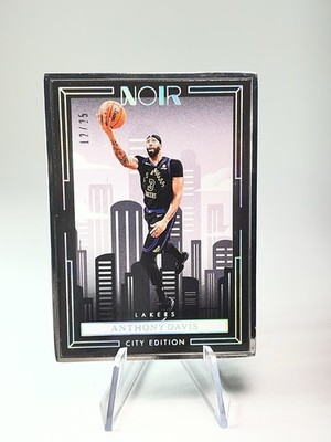 2023-24 Panini Noir Anthony Davis Metal Frame City Edition /25 Lakers #206