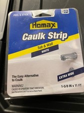Homax Products 34040 White 1-5/8" X 11' Caulkstrip CAULK TUB SHOWER