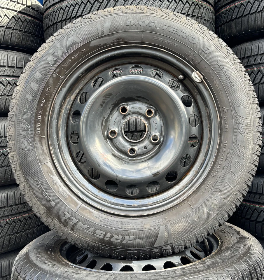 4x VW Winterräder 195/65 R15 91T - für Golf 6 7 1617 - Bild 2 von 3