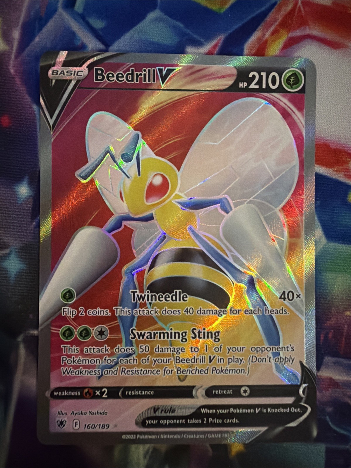 Beedrill V 160/189 Full Art Astral Radiance Ultra Rare Pokémon Pokémon TCG NM