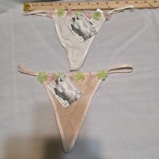2 Pairs Charming Thong Panties Underwear Size Medium NWT