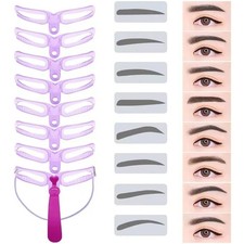 8 Styles Eyebrow Shaping Stencils Grooming Sh...