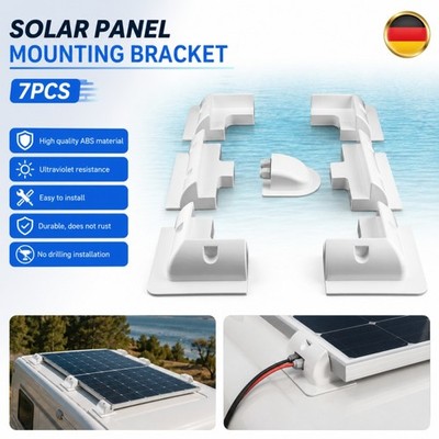Solar Panel Halterung 7tlg. Set für Flachdach Wohnmobil Boot Yacht Camping