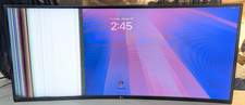 CRACKED- LG 34GN850-B Ultragear 34" QHD 3440x1440 Curved 160Hz Monitor FOR PARTS