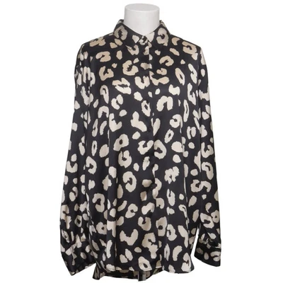 Zara, chemisier, taille : XL, noir/beige, polyester, femmes #99h - Photo 1/4