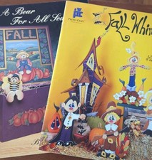2 Tole Painting Books Fall Whimsey Goodsell A Bear For All Seasons Stamilio VG