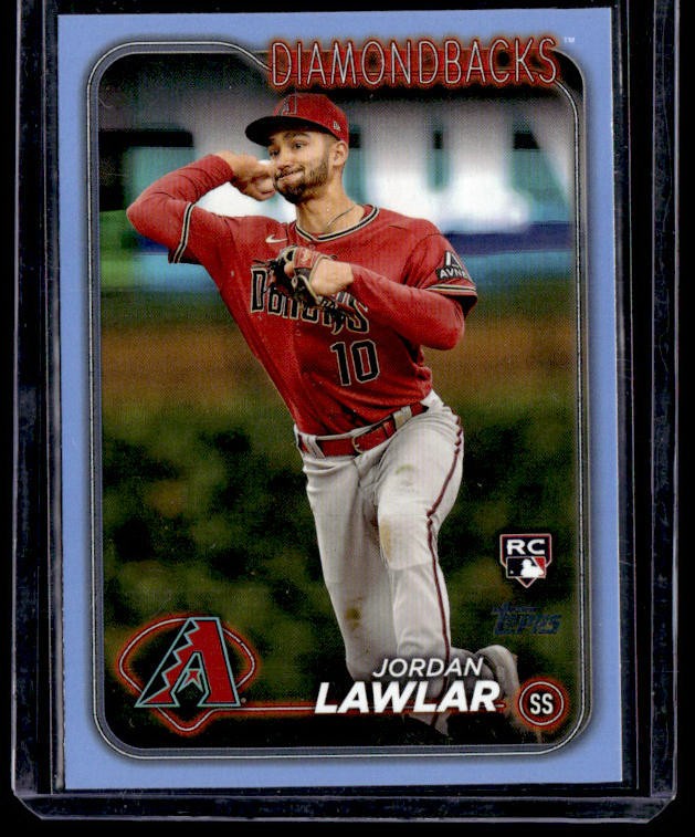 Jordan Lawlar 2024 Topps Father's Day Blue /50 #451 SN Arizona Diamondbacks