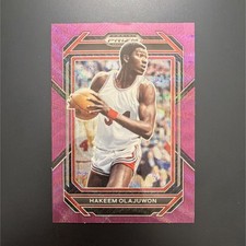 2023-24 Panini Prizm Draft Picks Hakeem Olajuwon #80 Purple Wave Prizm