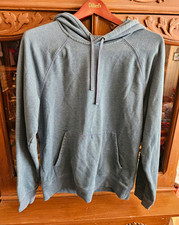 TEK GEAR Blue Solid Pullover Hoodie w/ Pockets Fleece Cotton Blend Size S