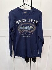 Fruit Of The Loom Men’s Large Vintage Heavy Cotton Pikes Peak Shirt Made In USA