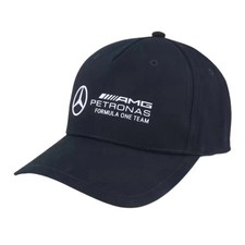 NWT Formula One Team Mercedes-AMG Petronas Large Logo Cap - Black