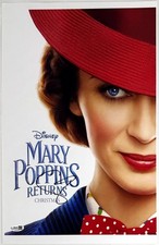 Emily Blunt Signed Mary Poppins Returns 11x17 Movie Poster Photo Autograph JSA