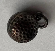 Vintage JMF Sterling Silver Golf Ball Charm for Bracelet