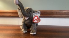 Ty Beanie Baby Trumpet Elephant Plush 2000 Retired Original Ages 3-11