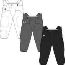 Under Armour Youth Boys Padded Football Pants Integrated, 7 Pads Built in