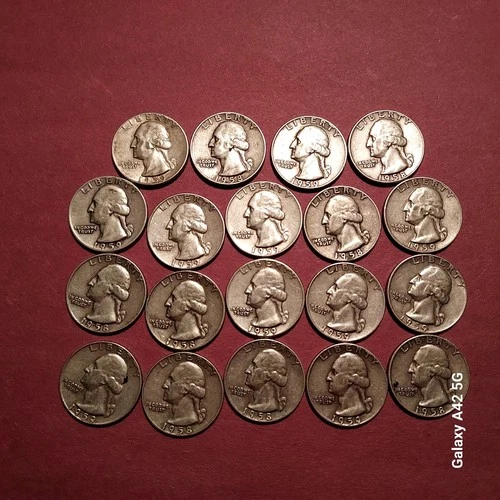 Washington Quarters Circulated 1958, 1959