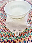 Pyrex -  #402 - Verde Green Square Flowers 1-1/2 Qt USA Mixing Bowl (1945-70)