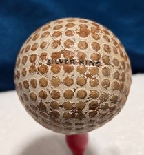 Vintage Antique 1934 Silvertown Co. Silver King Bramble Golf Ball