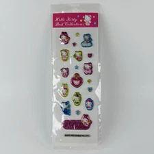 Vtg Sanrio Hello Kitty Best Collections Puffy 1 Sticker Sheet 2004