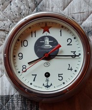 Vintage Russische Vostok CCCP U-Boot-Uhr Schiffsuhr,   funktionsf&auml;hig gereinigt