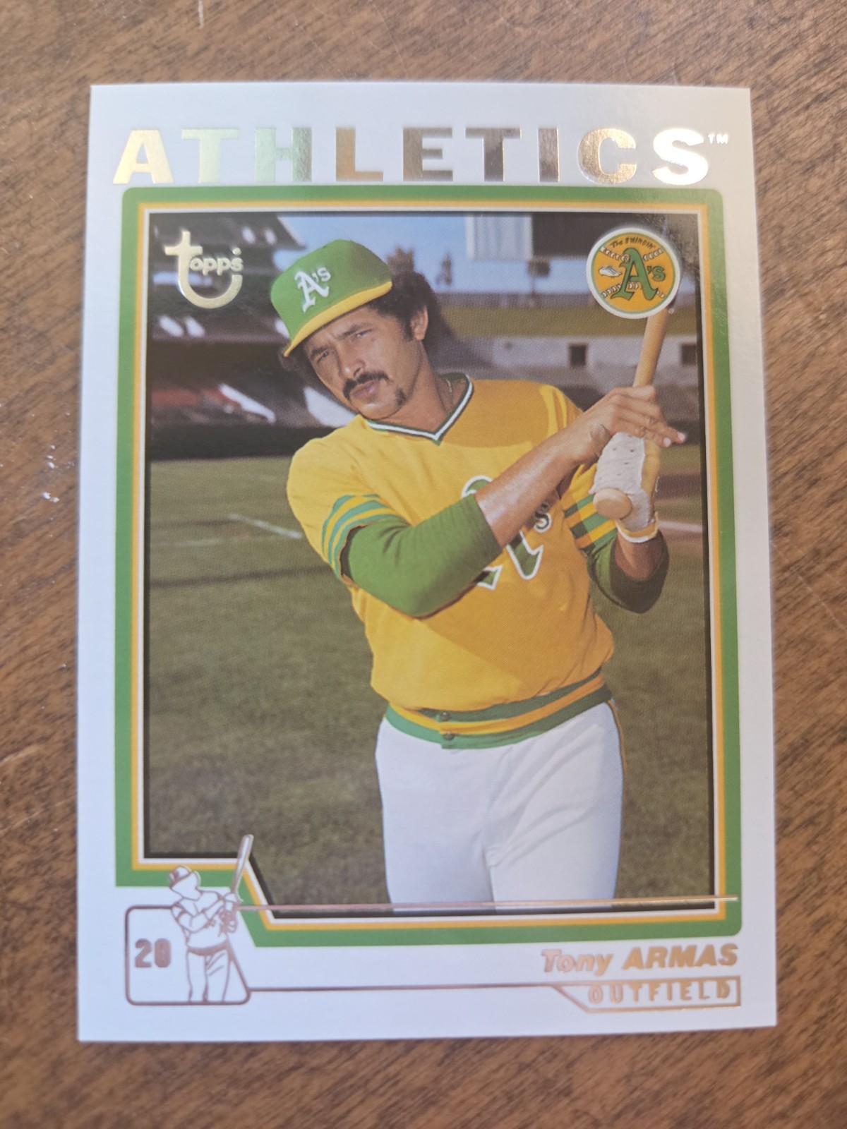 TONY ARMAS TOPPS RETIRED SIGNATURE EDITION BASE ATHLETICS A'S #57 2004 04