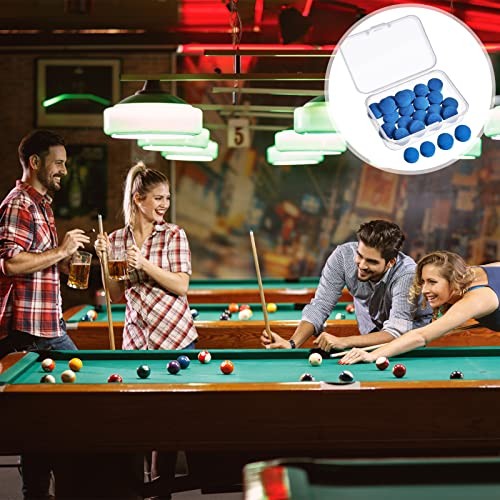 Gejoy 20 Pcs Billiard Pool Cue Tips Replacement Kit Pool Stick 12/13 mm Blue