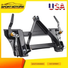 Quick Tach Conversion Adapter for 3 Point Cat 1 Tractors Skid Steers Category 1