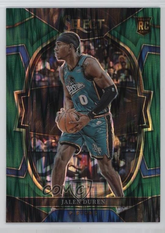 2022-23 Panini Select Concourse Green Shock Prizm Jalen Duren #98 08mg