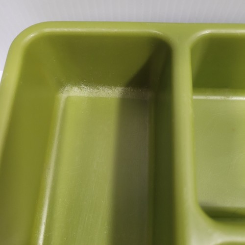 VTG Rubbermaid Avocado Green Flatware Silverware Drawer Organizer MCM #2922 - Picture 6 of 17