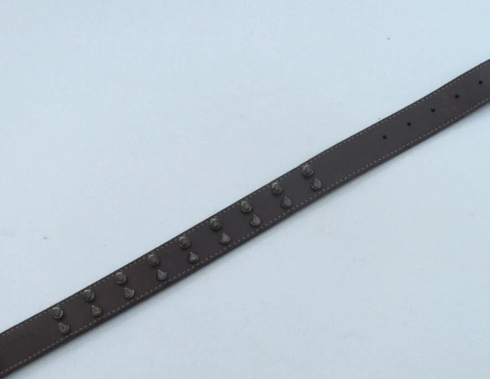 Dog Collar Real Leather Brown Heavy Duty Large Spiked, Studded. Dogs. - Image 4 of 4
