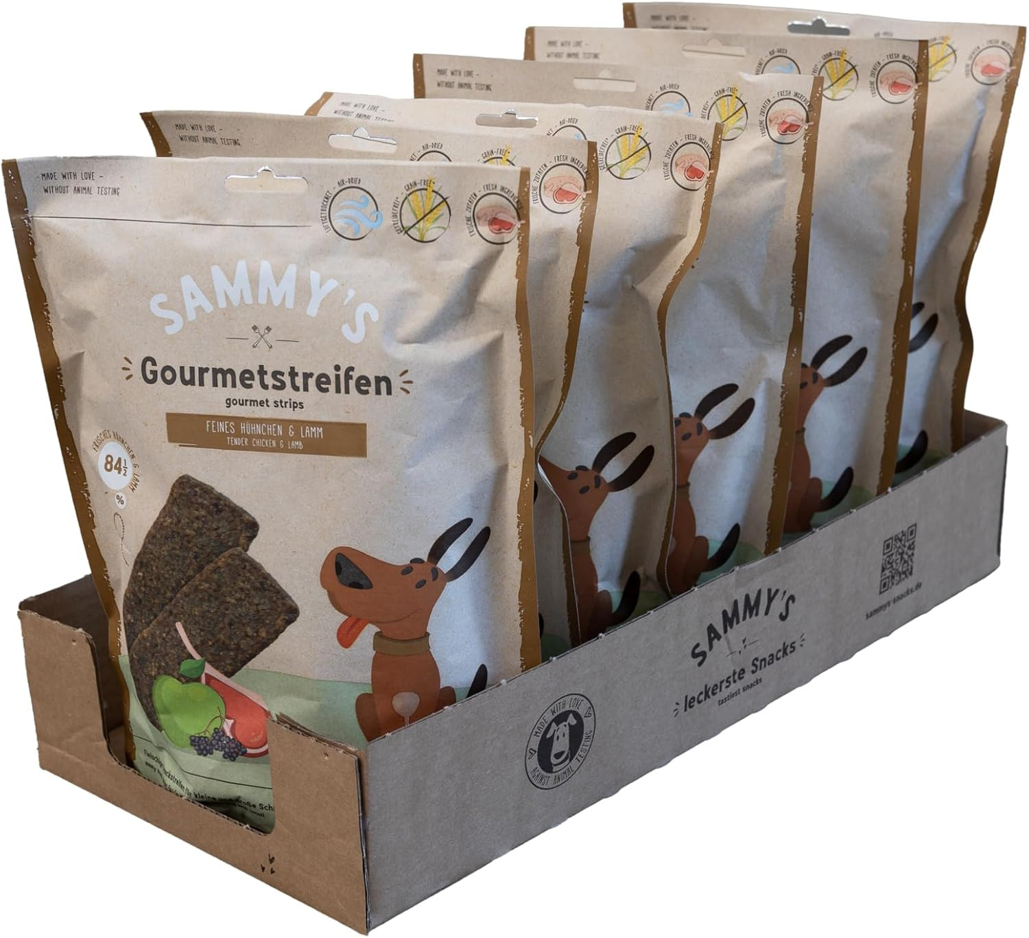 Sammy'S Gourmet Strisce Pollo e Agnello: Snack Cani Senza Cereali 180g