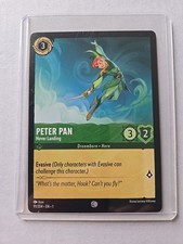 Disney Lorcana Rise of the Floodborn Card 91 Peter Pan Never Landing