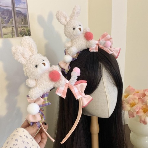 Adorkable Rabbits Hairbands Cute Headband Funny Costume Bowknot Headpiece - Picture 7 of 8