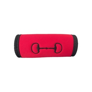 Irregular/Horse Bit Cover/Warmer/Embroidered  Bit/Red/Bridle/Tack/Barn