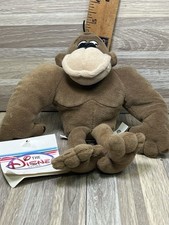 Walt Disney Store GEORGE OF THE JUNGLE APE 8" Bean Bag Stuffed Animal Toy NEW