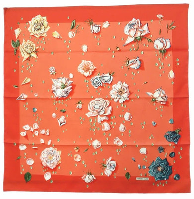 Hermes Carre 90 LA ROSEE Multicolor Silk Scarf Tags No Box Used