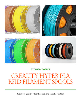 Creality 8-Pack Hyper PLA RFID 3D Filament 1.75mm High Speed 1KG/Roll 3D Printer