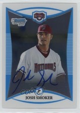 2008 Bowman Chrome Prospects Prospect Refractor 477/500 Josh Smoker Auto 3y4
