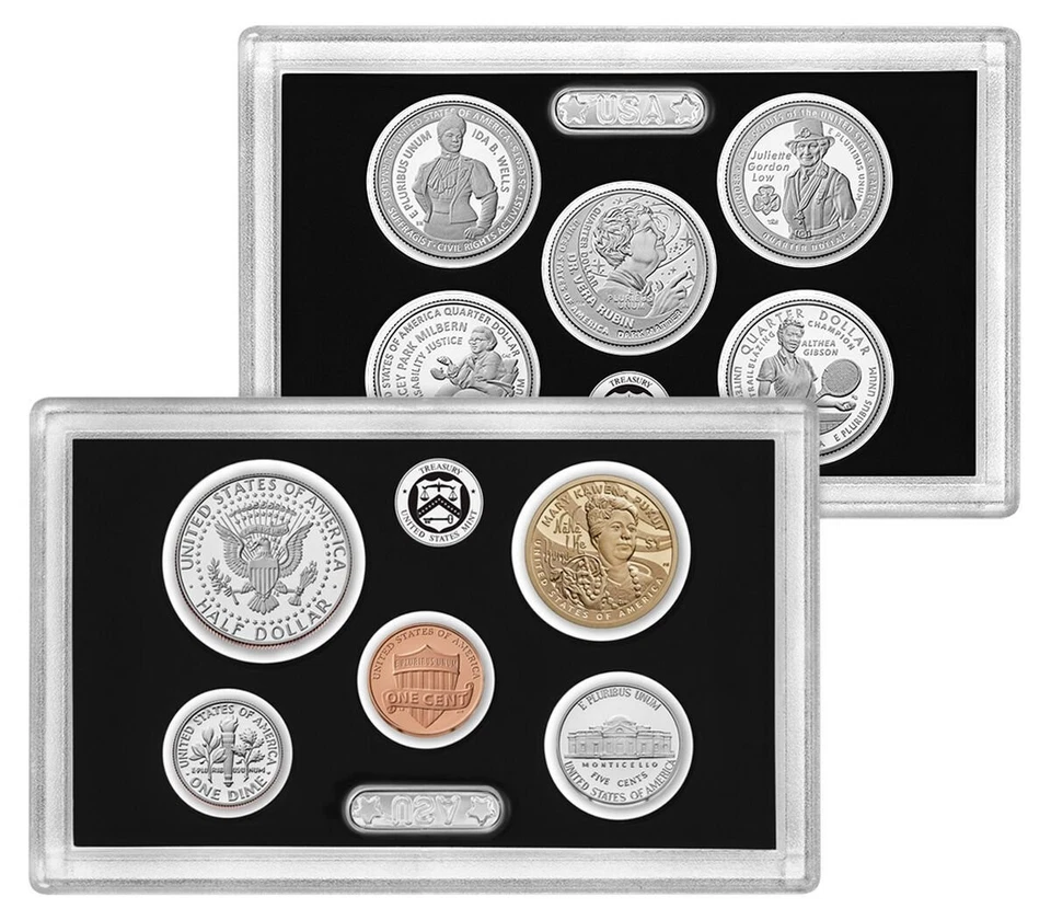 2025 S US Mint 10 Coin Proof Silver Set w/AB QUARTERS w/Box/COA 25RH In Stock - Image 3 of 4