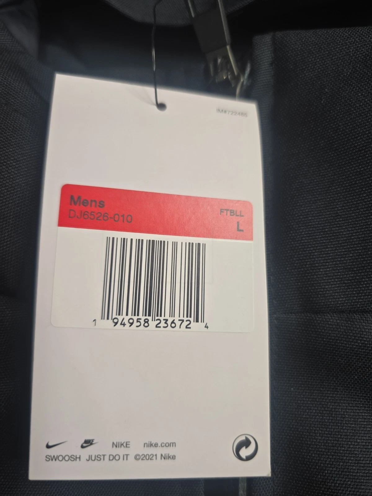 Nike 550 Duck Down Parka Winter Coat BLACK Men's Large DJ6526-010 - product detail image 5