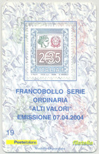 2004 Philatelic Card Values ;Maxima card ;  Italy.