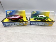 2 Lot: Johnny Lightning 1970 CHARGER Chrome Green  T/A 340 Six Pack HO SLOT CAR