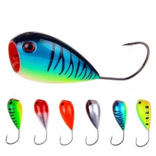 6PCS 8cm/13g Wobbler Top Water Popper Fishing Lure Bass Hard Bait Tackle Kit