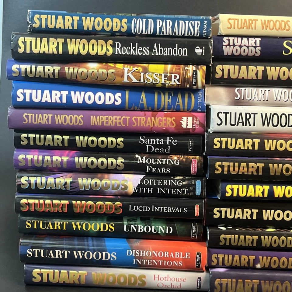 35 Stuart Woods Hardcover Book Huge Lot Mystery & Thriller Fiction Collection HC - Image 2 of 4