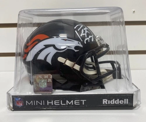 Peyton Manning Signed Denver Broncos  Mini Helmet Fanatics COA