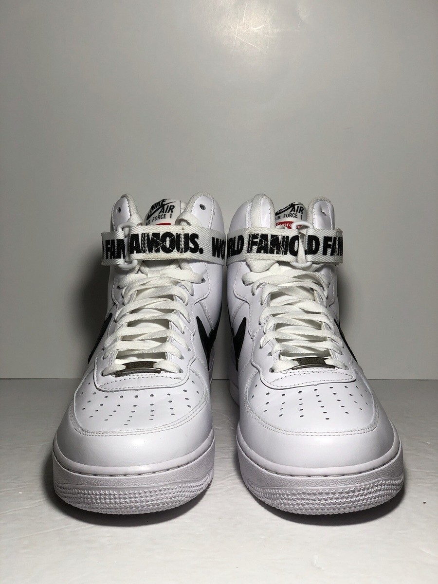 Nike Supreme Air Force 1 One High Hi AF1 White World Famous Nike Supreme Air Force 1 One High Hi AF1 White World Famous