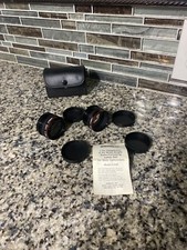 AMBICO Video Auxillary Camera Lens V-0385 Telephoto 1.5x Wide Angle 0.5x w/Case