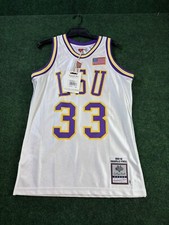 Men's Mitchell & Ness Shaquille O'Neal White LSU Tigers College Vault 1990/91 M