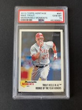 2013 Topps Heritage Mike Trout Memorable Moment“ Forelle Rollen IN Roy” PSA 10